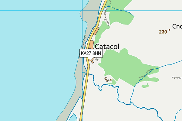 KA27 8HN map - OS VectorMap District (Ordnance Survey) KA27 8HN map - OS VectorMap District (Ordnance Survey)