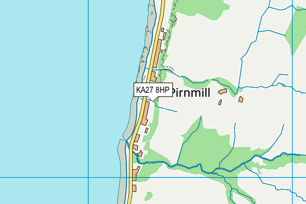 KA27 8HP map - OS VectorMap District (Ordnance Survey) KA27 8HP map - OS VectorMap District (Ordnance Survey)