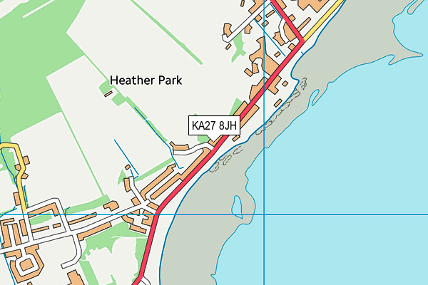 KA27 8JH map - OS VectorMap District (Ordnance Survey) KA27 8JH map - OS VectorMap District (Ordnance Survey)