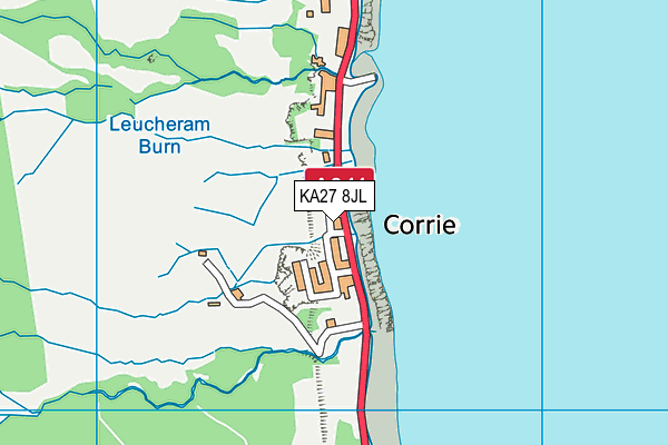 KA27 8JL map - OS VectorMap District (Ordnance Survey)