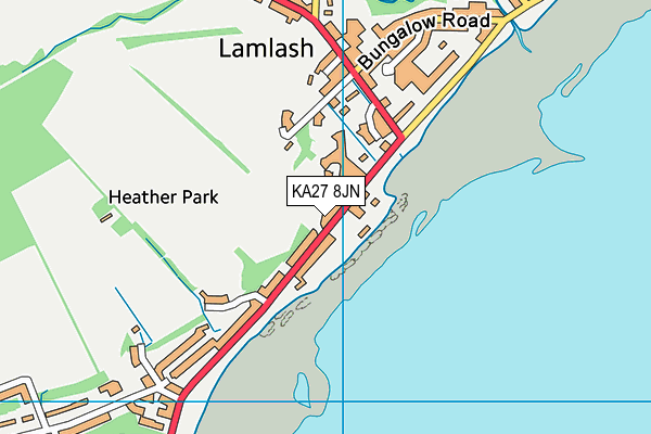 KA27 8JN map - OS VectorMap District (Ordnance Survey) KA27 8JN map - OS VectorMap District (Ordnance Survey)