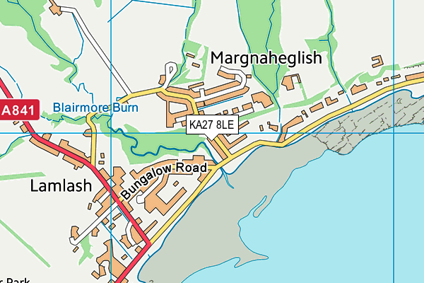 KA27 8LE map - OS VectorMap District (Ordnance Survey) KA27 8LE map - OS VectorMap District (Ordnance Survey)