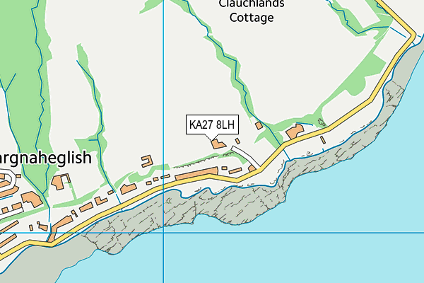 KA27 8LH map - OS VectorMap District (Ordnance Survey) KA27 8LH map - OS VectorMap District (Ordnance Survey)