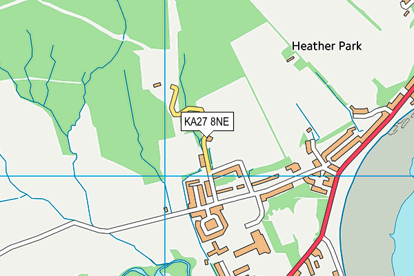 KA27 8NE map - OS VectorMap District (Ordnance Survey) KA27 8NE map - OS VectorMap District (Ordnance Survey)