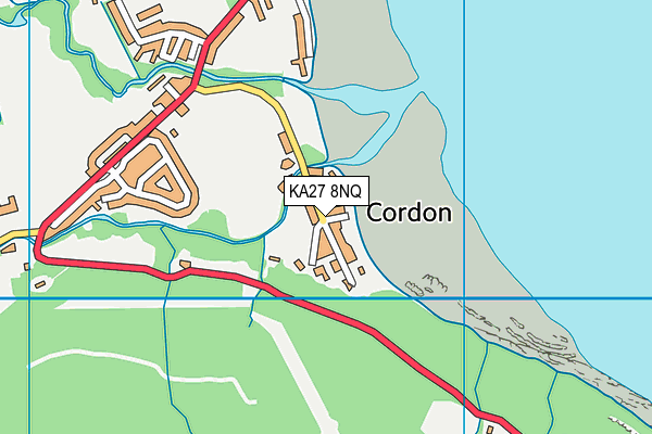 KA27 8NQ map - OS VectorMap District (Ordnance Survey) KA27 8NQ map - OS VectorMap District (Ordnance Survey)