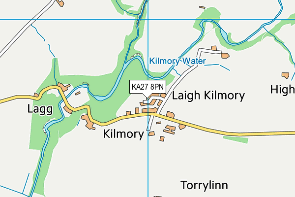KA27 8PN map - OS VectorMap District (Ordnance Survey) KA27 8PN map - OS VectorMap District (Ordnance Survey)