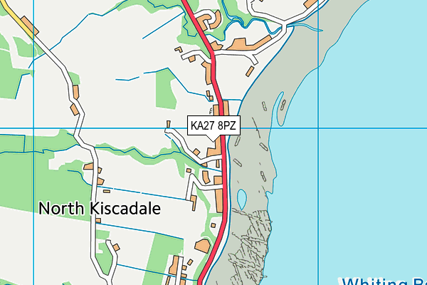 KA27 8PZ map - OS VectorMap District (Ordnance Survey)