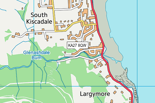 KA27 8QW map - OS VectorMap District (Ordnance Survey) KA27 8QW map - OS VectorMap District (Ordnance Survey)