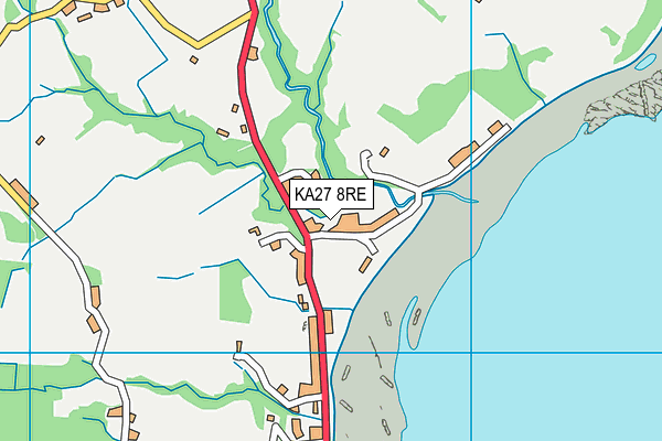 KA27 8RE map - OS VectorMap District (Ordnance Survey) KA27 8RE map - OS VectorMap District (Ordnance Survey)