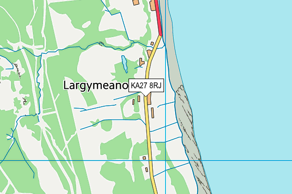 KA27 8RJ map - OS VectorMap District (Ordnance Survey)