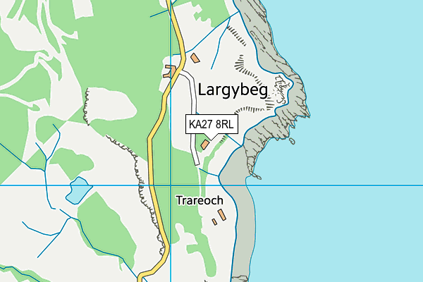 KA27 8RL map - OS VectorMap District (Ordnance Survey)