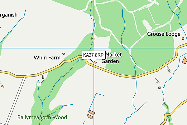 KA27 8RP map - OS VectorMap District (Ordnance Survey) KA27 8RP map - OS VectorMap District (Ordnance Survey)