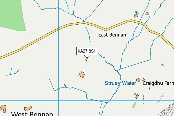 KA27 8SH map - OS VectorMap District (Ordnance Survey) KA27 8SH map - OS VectorMap District (Ordnance Survey)
