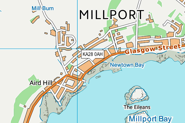 KA28 0AH map - OS VectorMap District (Ordnance Survey) KA28 0AH map - OS VectorMap District (Ordnance Survey)