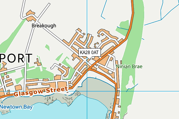 KA28 0AT map - OS VectorMap District (Ordnance Survey) KA28 0AT map - OS VectorMap District (Ordnance Survey)