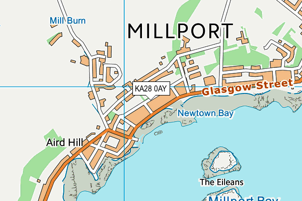 KA28 0AY map - OS VectorMap District (Ordnance Survey) KA28 0AY map - OS VectorMap District (Ordnance Survey)