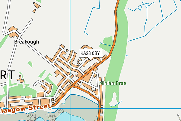 KA28 0BY map - OS VectorMap District (Ordnance Survey) KA28 0BY map - OS VectorMap District (Ordnance Survey)