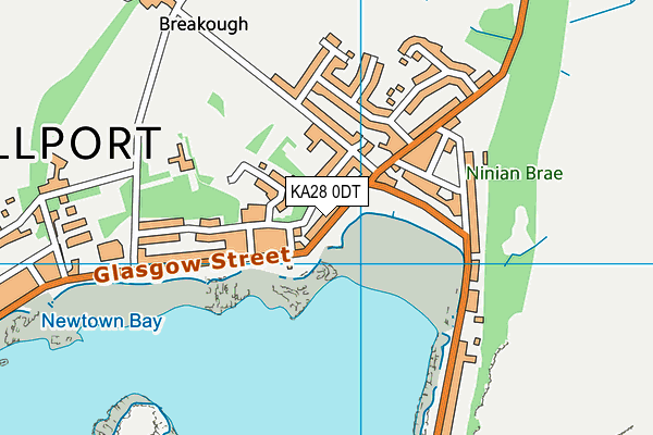 KA28 0DT map - OS VectorMap District (Ordnance Survey) KA28 0DT map - OS VectorMap District (Ordnance Survey)