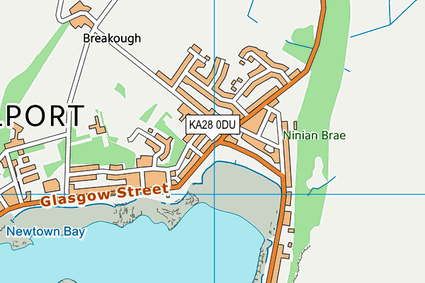 KA28 0DU map - OS VectorMap District (Ordnance Survey) KA28 0DU map - OS VectorMap District (Ordnance Survey)