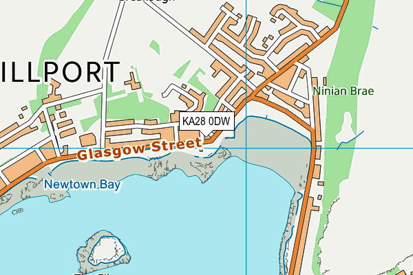 KA28 0DW map - OS VectorMap District (Ordnance Survey) KA28 0DW map - OS VectorMap District (Ordnance Survey)