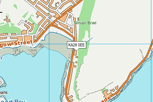 KA28 0EE map - OS VectorMap District (Ordnance Survey) KA28 0EE map - OS VectorMap District (Ordnance Survey)