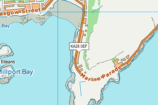 KA28 0EF map - OS VectorMap District (Ordnance Survey) KA28 0EF map - OS VectorMap District (Ordnance Survey)