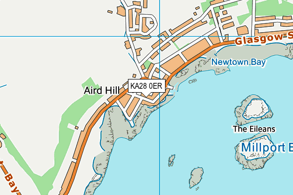 KA28 0ER map - OS VectorMap District (Ordnance Survey) KA28 0ER map - OS VectorMap District (Ordnance Survey)