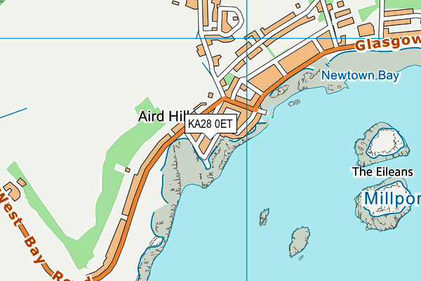 KA28 0ET map - OS VectorMap District (Ordnance Survey) KA28 0ET map - OS VectorMap District (Ordnance Survey)