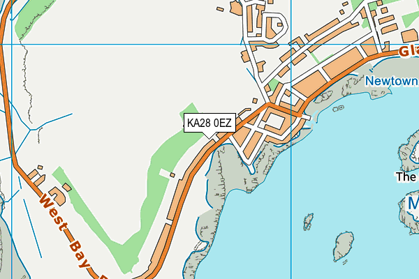 KA28 0EZ map - OS VectorMap District (Ordnance Survey) KA28 0EZ map - OS VectorMap District (Ordnance Survey)