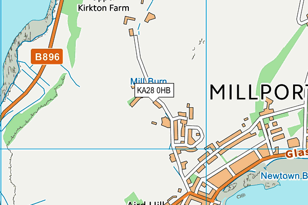 KA28 0HB map - OS VectorMap District (Ordnance Survey) KA28 0HB map - OS VectorMap District (Ordnance Survey)