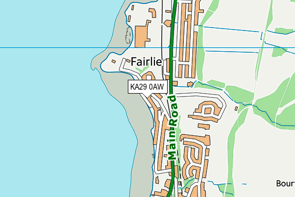 KA29 0AW map - OS VectorMap District (Ordnance Survey) KA29 0AW map - OS VectorMap District (Ordnance Survey)
