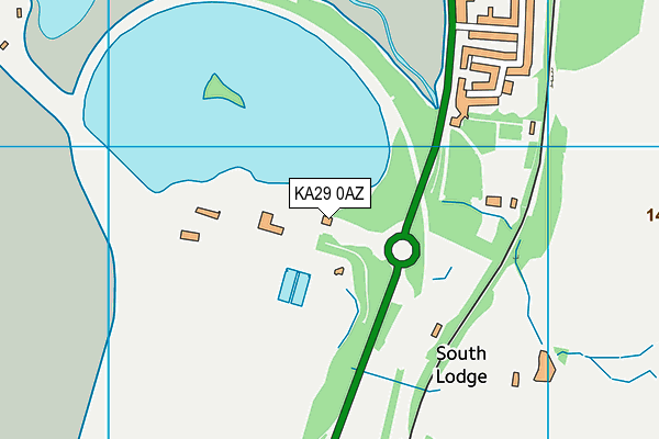 KA29 0AZ map - OS VectorMap District (Ordnance Survey) KA29 0AZ map - OS VectorMap District (Ordnance Survey)