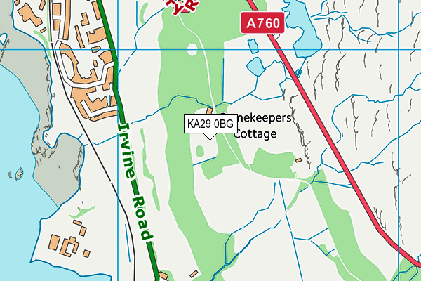 KA29 0BG map - OS VectorMap District (Ordnance Survey) KA29 0BG map - OS VectorMap District (Ordnance Survey)