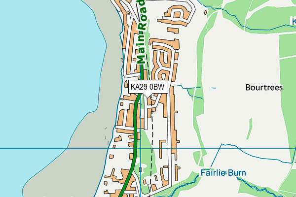 KA29 0BW map - OS VectorMap District (Ordnance Survey) KA29 0BW map - OS VectorMap District (Ordnance Survey)