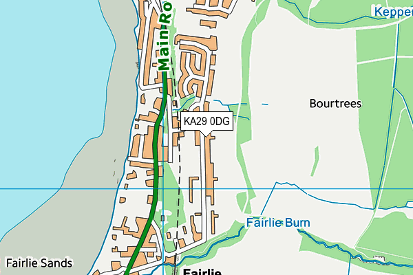 KA29 0DG map - OS VectorMap District (Ordnance Survey) KA29 0DG map - OS VectorMap District (Ordnance Survey)