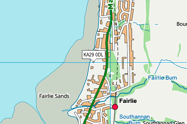 KA29 0DL map - OS VectorMap District (Ordnance Survey) KA29 0DL map - OS VectorMap District (Ordnance Survey)
