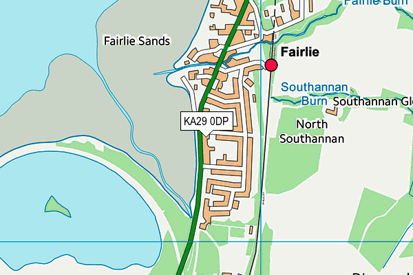 KA29 0DP map - OS VectorMap District (Ordnance Survey) KA29 0DP map - OS VectorMap District (Ordnance Survey)