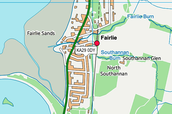 KA29 0DY map - OS VectorMap District (Ordnance Survey) KA29 0DY map - OS VectorMap District (Ordnance Survey)