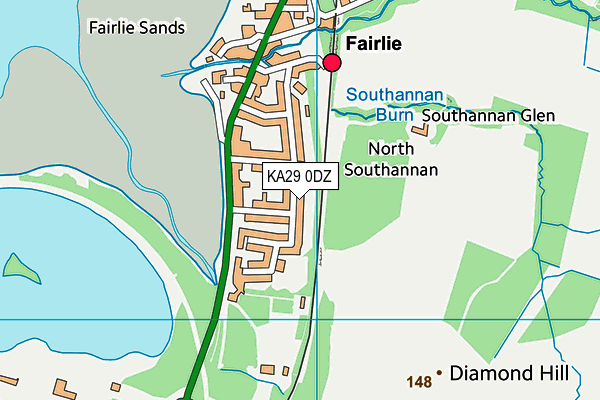 KA29 0DZ map - OS VectorMap District (Ordnance Survey) KA29 0DZ map - OS VectorMap District (Ordnance Survey)