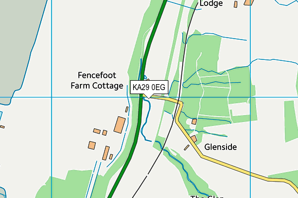 KA29 0EG map - OS VectorMap District (Ordnance Survey) KA29 0EG map - OS VectorMap District (Ordnance Survey)