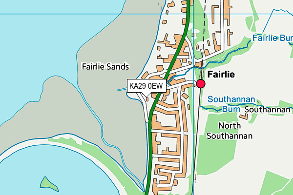 KA29 0EW map - OS VectorMap District (Ordnance Survey) KA29 0EW map - OS VectorMap District (Ordnance Survey)