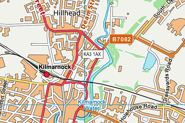 KA3 1AX map - OS VectorMap District (Ordnance Survey) KA3 1AX map - OS VectorMap District (Ordnance Survey)