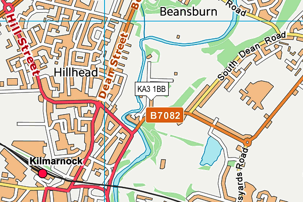 KA3 1BB map - OS VectorMap District (Ordnance Survey) KA3 1BB map - OS VectorMap District (Ordnance Survey)