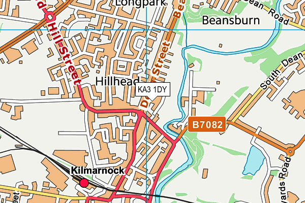 KA3 1DY map - OS VectorMap District (Ordnance Survey)