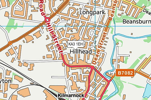KA3 1EH map - OS VectorMap District (Ordnance Survey) KA3 1EH map - OS VectorMap District (Ordnance Survey)