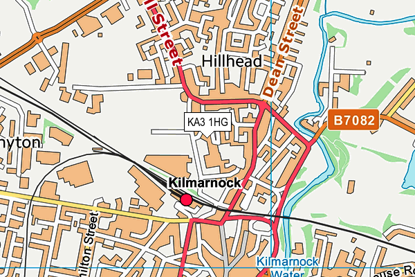 KA3 1HG map - OS VectorMap District (Ordnance Survey) KA3 1HG map - OS VectorMap District (Ordnance Survey)