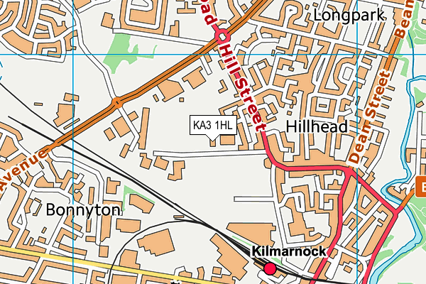 KA3 1HL map - OS VectorMap District (Ordnance Survey) KA3 1HL map - OS VectorMap District (Ordnance Survey)