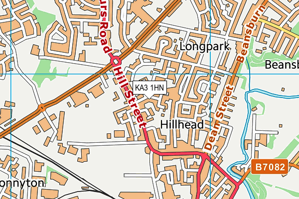 KA3 1HN map - OS VectorMap District (Ordnance Survey) KA3 1HN map - OS VectorMap District (Ordnance Survey)