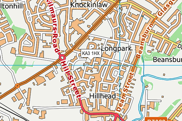 KA3 1HX map - OS VectorMap District (Ordnance Survey)