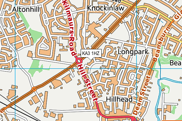 KA3 1HZ map - OS VectorMap District (Ordnance Survey) KA3 1HZ map - OS VectorMap District (Ordnance Survey)